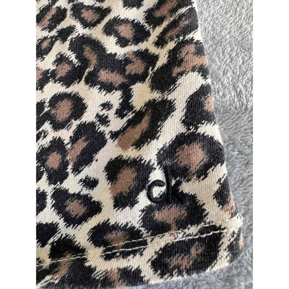 Vintage Calvin Klein Animal Print Halter Crop Top Shorts Two Piece Set Large - Picture 6 of 8